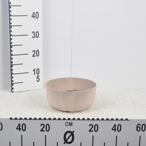 Flower pot GRACIA LOW ECO WOOD - eco white