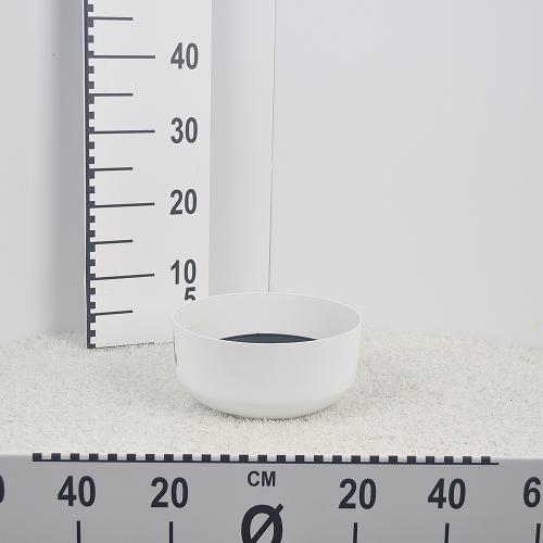Flower pot GRACIA  LOW- white