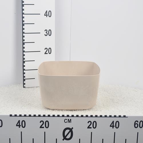 Flower pot  GRACIA SQUARE BETON EFFECT -  cream
