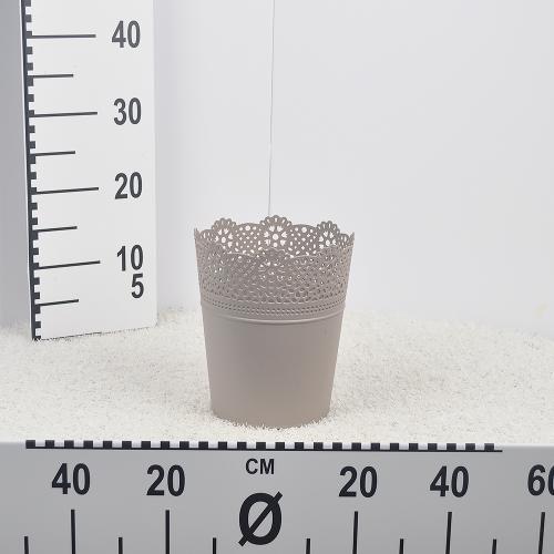 Flower pot LACE - MOCCA