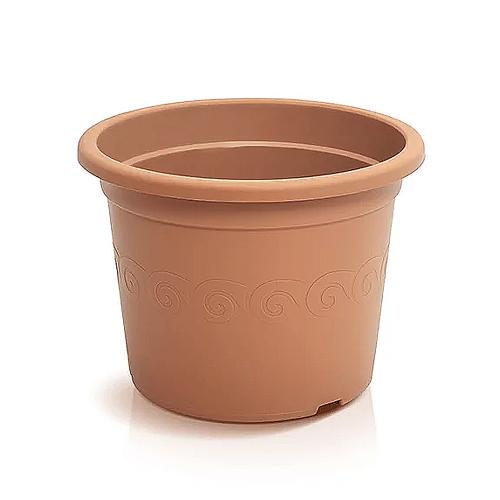 Flower pot PLASTICA - terracotta