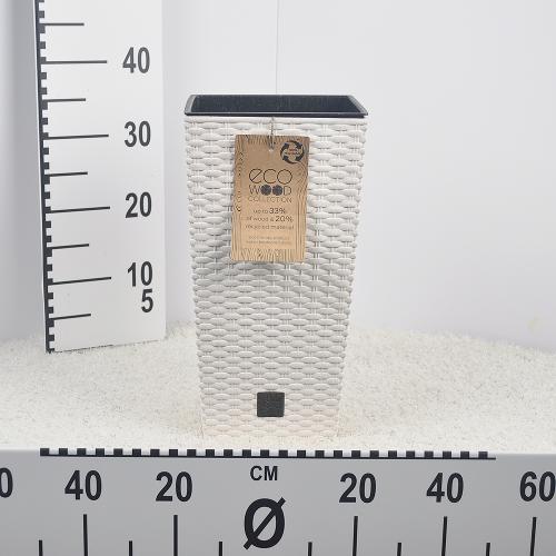 Flower pot RATO SQUARE - ECO white