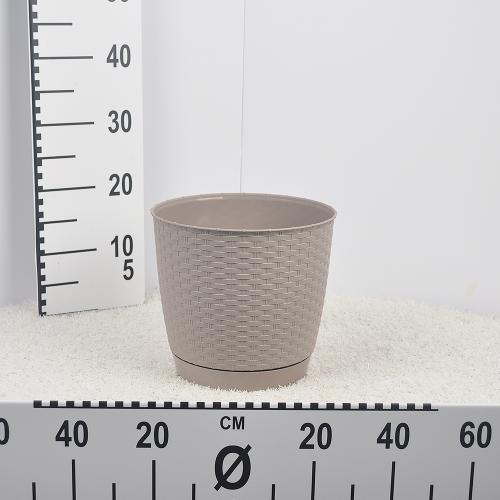 Flower pot RATOLLA round - mocca