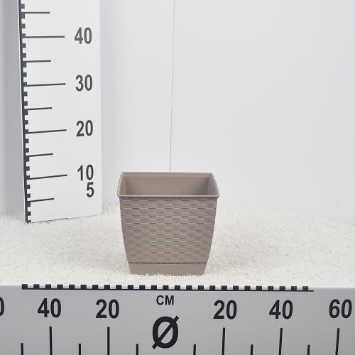 Flower pot RATOLLA square - mocca