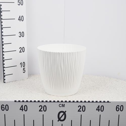 Flower pot SANDY P - white