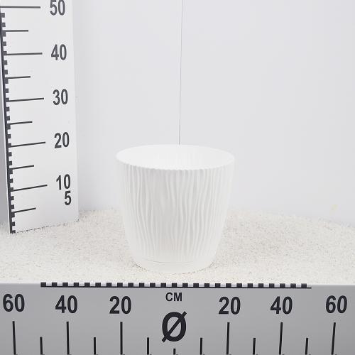 Flower pot SANDY P - white