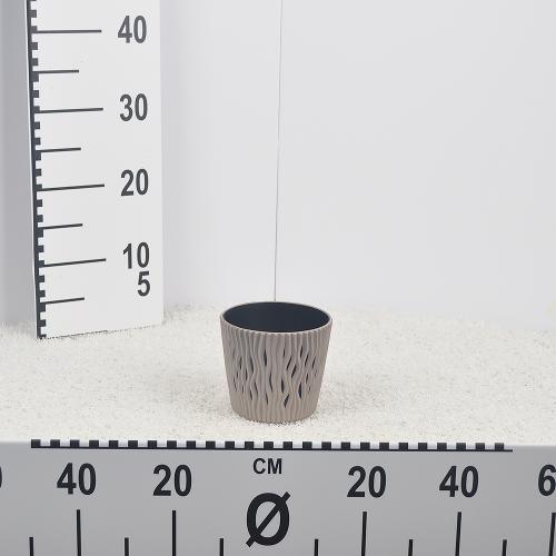 Flower pot  SANDY ROUND - mocca