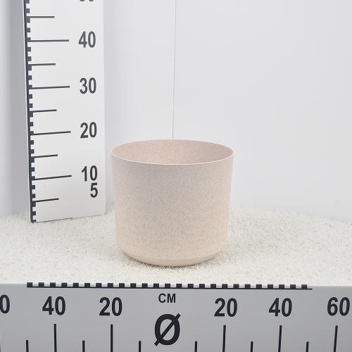 Flower pot Tubo Eco Wood-white-FSC mix credit-DNV-COC-002260