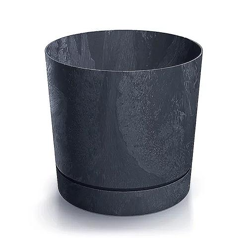 Flower pot TUBO P BETON EFFECT - anthracite