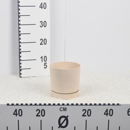 Flower pot TUBO P BETON EFFECT - cream