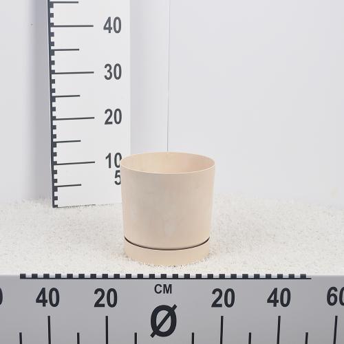 Flower pot TUBO P BETON EFFECT - cream