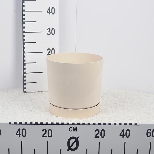 Flower pot TUBO P BETON EFFECT - cream