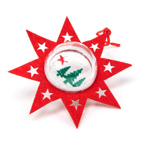 Guľa so snehom vian.záves 14cm