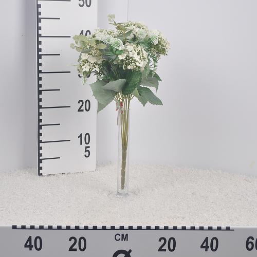 Kytica hortenzia x10 biela 49cm umelá
