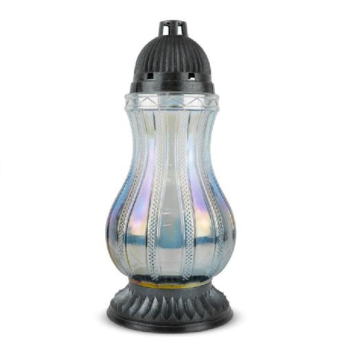 Kahan sklo DP 702 váza  grafit/silver