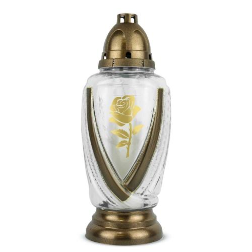 Kahan sklo DP 720 ruža gold/silver mix
