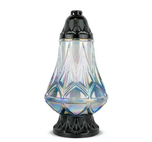 Kahan sklo DP 741 špic gold/silver/black mix