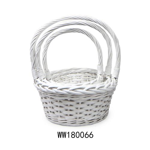 Košík prútený L