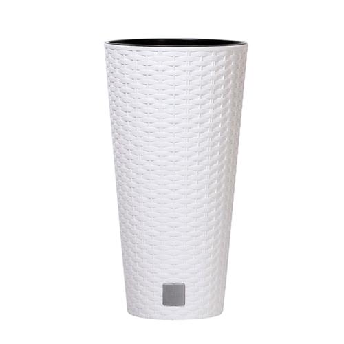 Kvetináč RATO TUBUS 30cm biely+vklad
