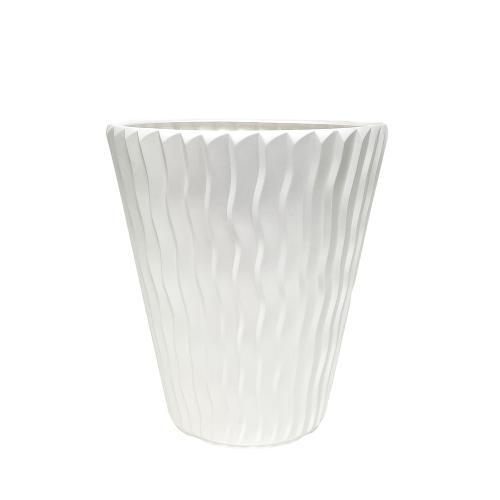 Kvetináč SANDY+vklad biely 29,7cm