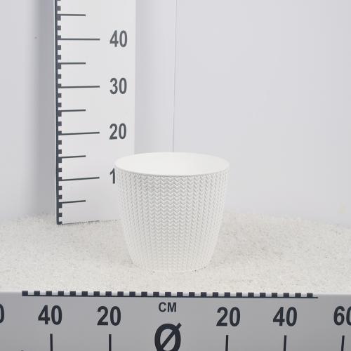 Kvetináč WHEATY biely 21,8cm