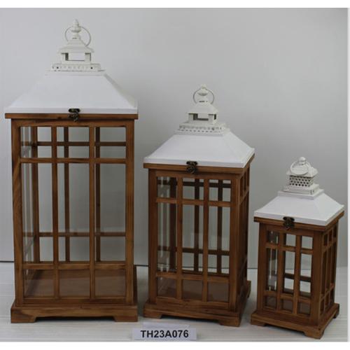 Lampáš drevo kov 25x25x63 2/3