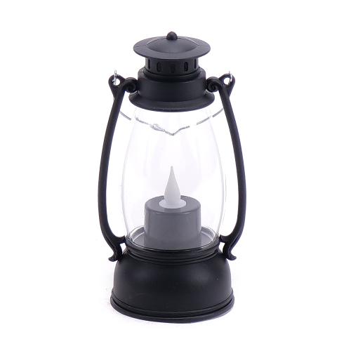 Lampáš LED čierny 10x18cm