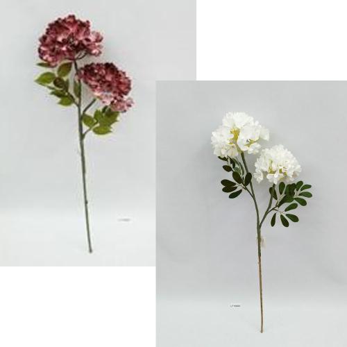 Hortenzia x1 biela/bordová umelá/penová