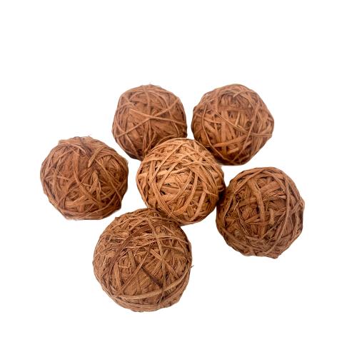 Lopta prútená hnedá 6cm/bal