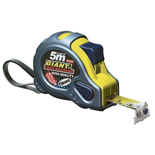 Meter GIANT CR-G16 CE,  5,0 m, zvinovací­, pogumovaný, magnetic