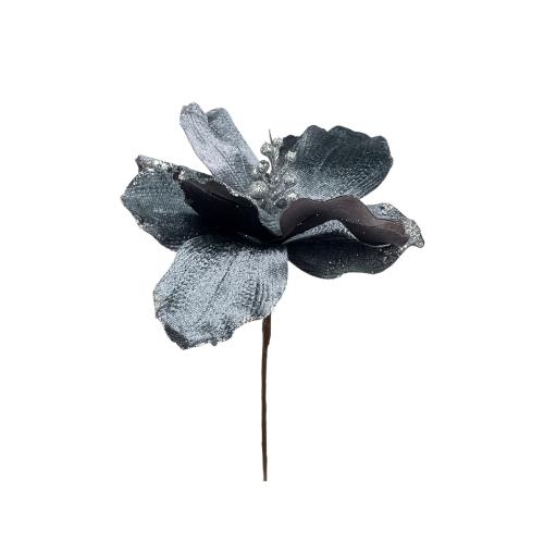 Ozdoba vian. kvet gold, glitre