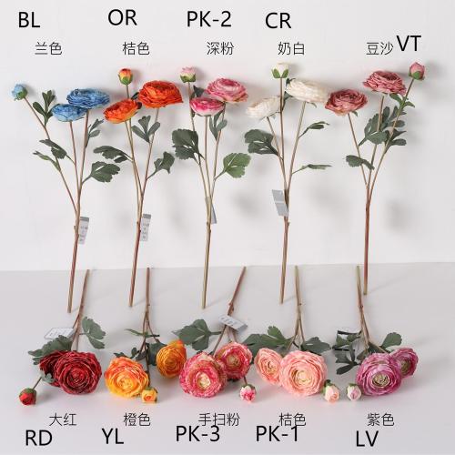 Ranunculus x1 ružový/fialový umelý