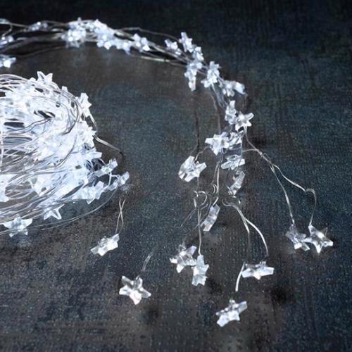 Reťaz vianočná LED, exteriér, osvetlenie, L-2 m x 9