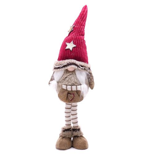 Postavička škriatok s dlhými nohami a krátkou bradou 20x12x53 cm