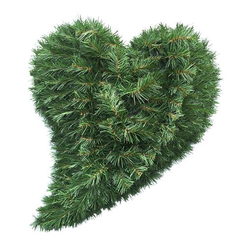 Srdce zakrivené malé 55x75cm