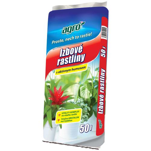 Substrát na izbové rastliny 50l AGRO