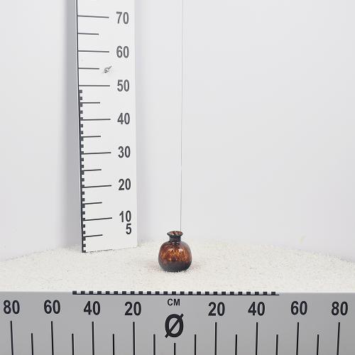 Váza sklo 11x9,5cm