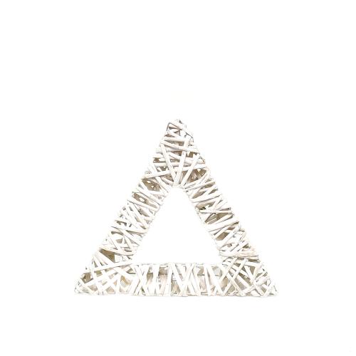 Trojuholník prázdny 30cm biely