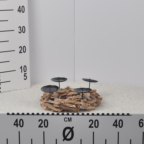 Veniec adventný drevo 28xH10