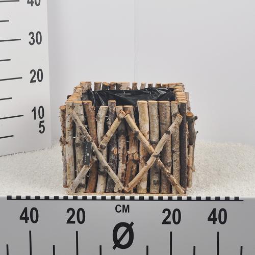 Obal štvorec drevo 28xH21